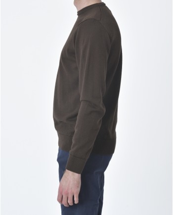 Pull maille marron Casheart