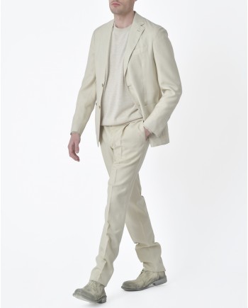 Pull beige en laine et soie Josephking