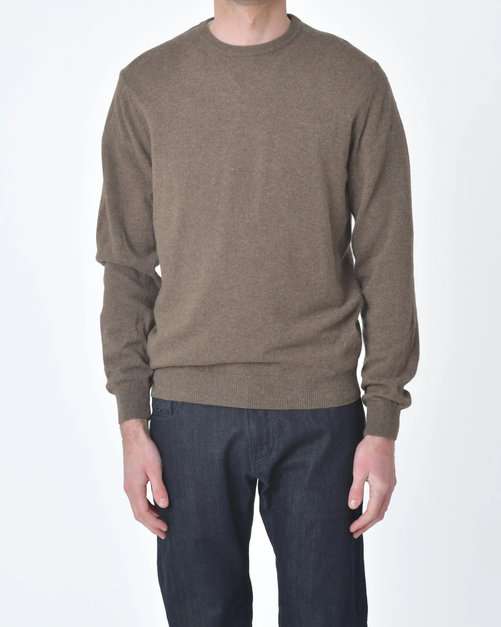Pull marron manches longues Casheart