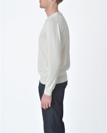 Pull maille blanc écru Ly Adams 