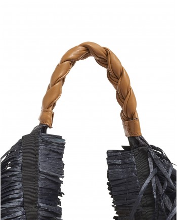 Sac à main avec franges et poignées en cuir Anita Bilardi 