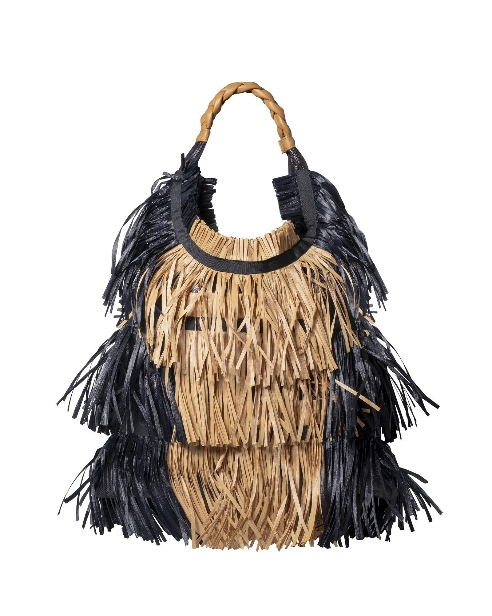 Sac à main avec franges et poignées en cuir Anita Bilardi 