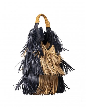 Sac à main avec franges et poignées en cuir Anita Bilardi 