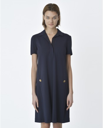 Robe droite bleu marine Les Copains