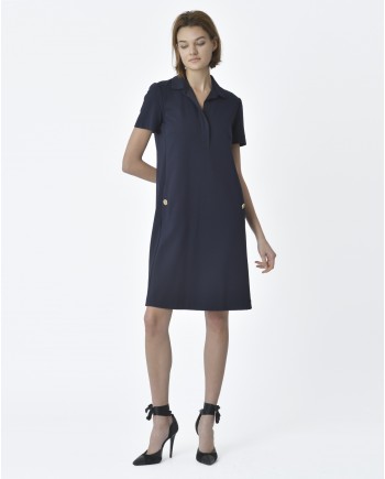 Robe droite bleu marine Les Copains