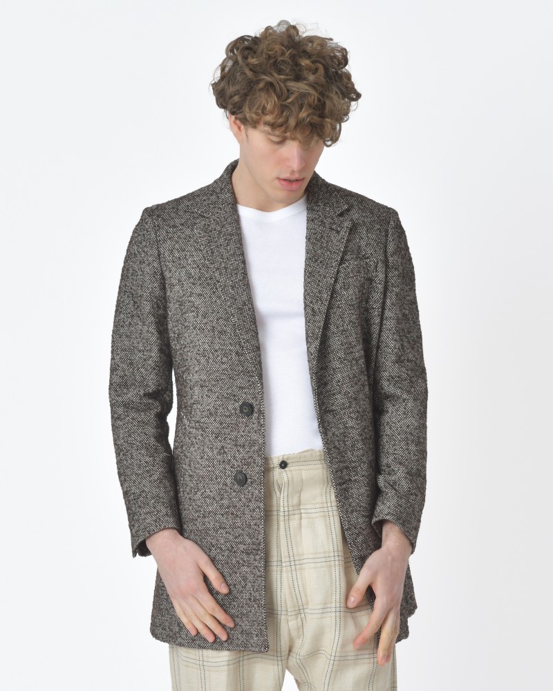 Manteau marron chiné Oberon