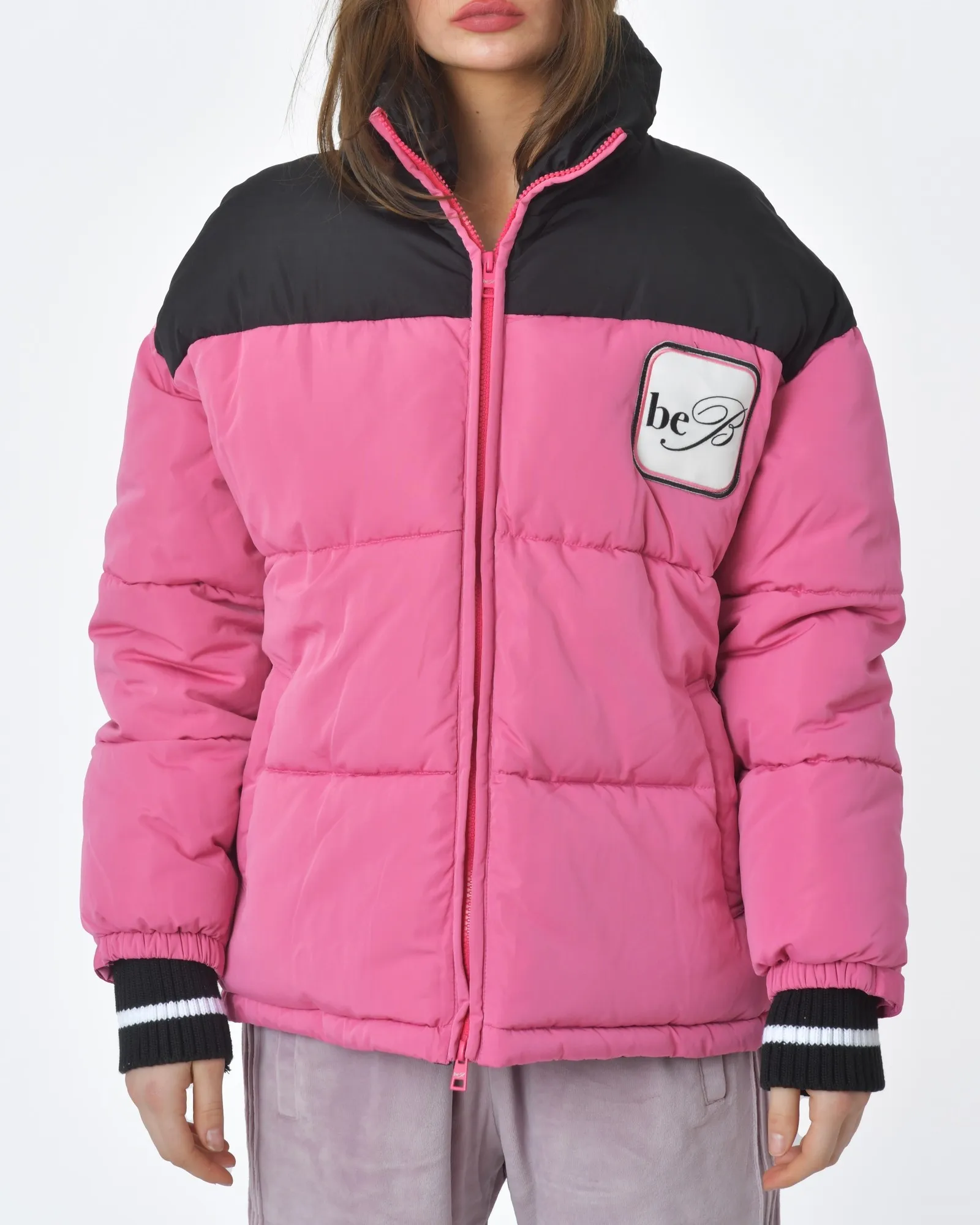 Manteau rose et noir Blumarine