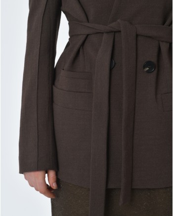 Veste marron Tela
