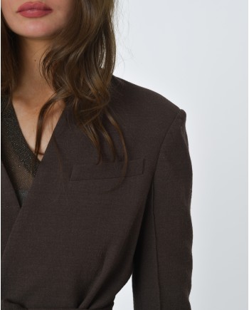 Veste marron Tela