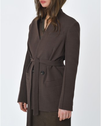 Veste marron Tela