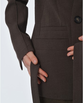 Veste marron Tela