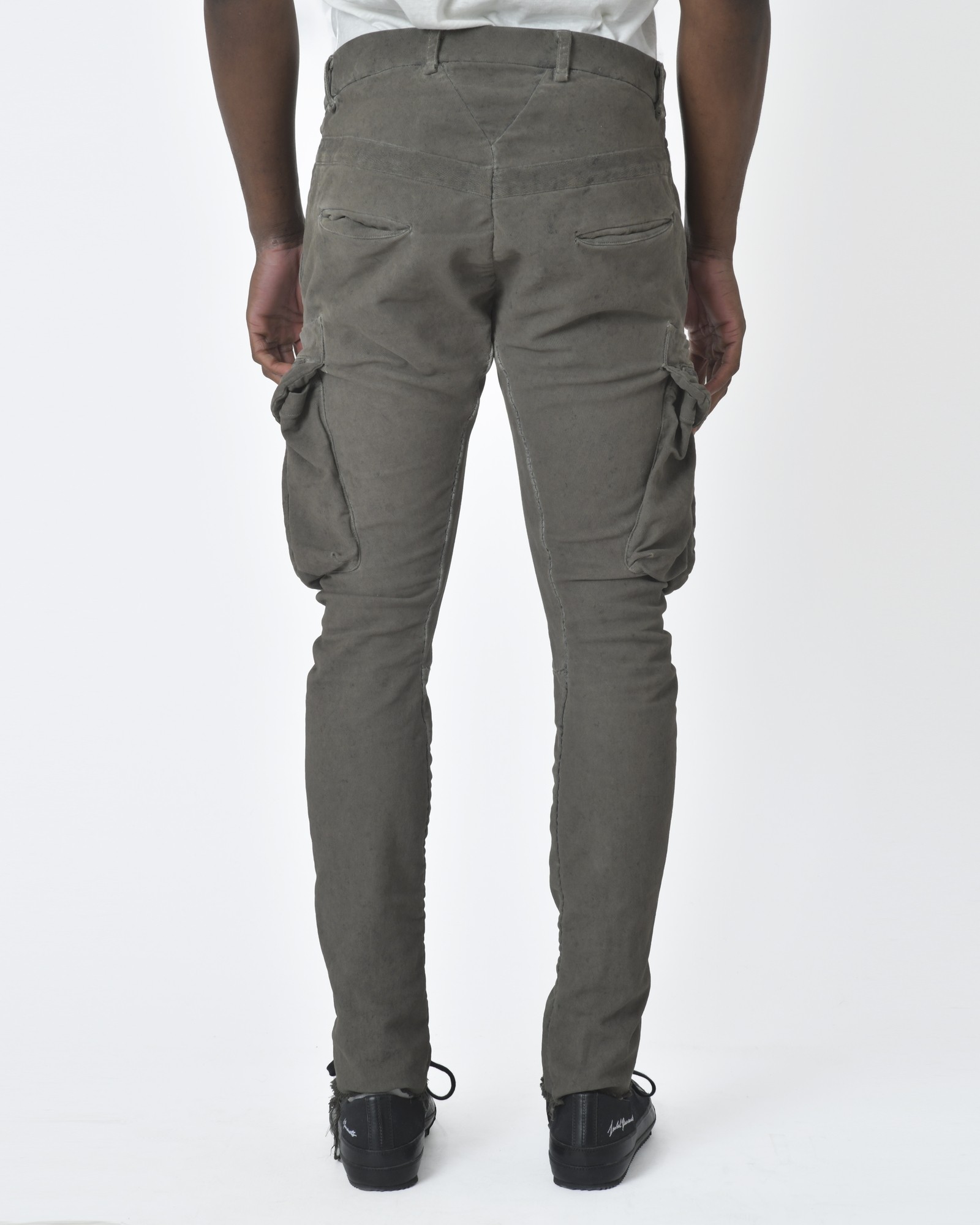 Stradivarius - Pantalon cargo ajusté avec taille ajustable - Gris