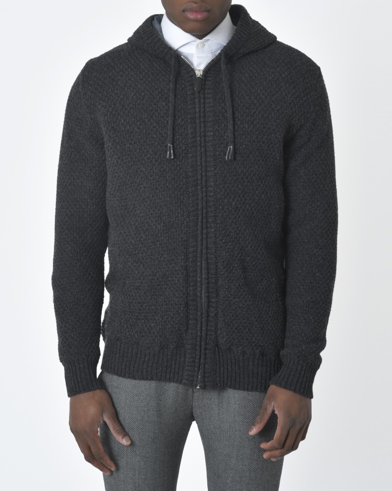 Gilet gris à capuche Casheart 