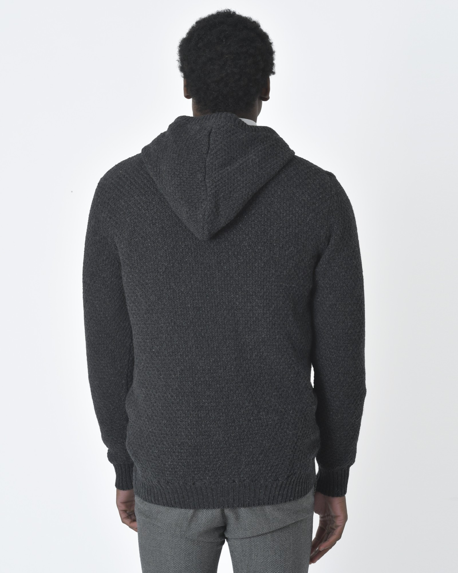 Gilet gris à capuche Casheart 