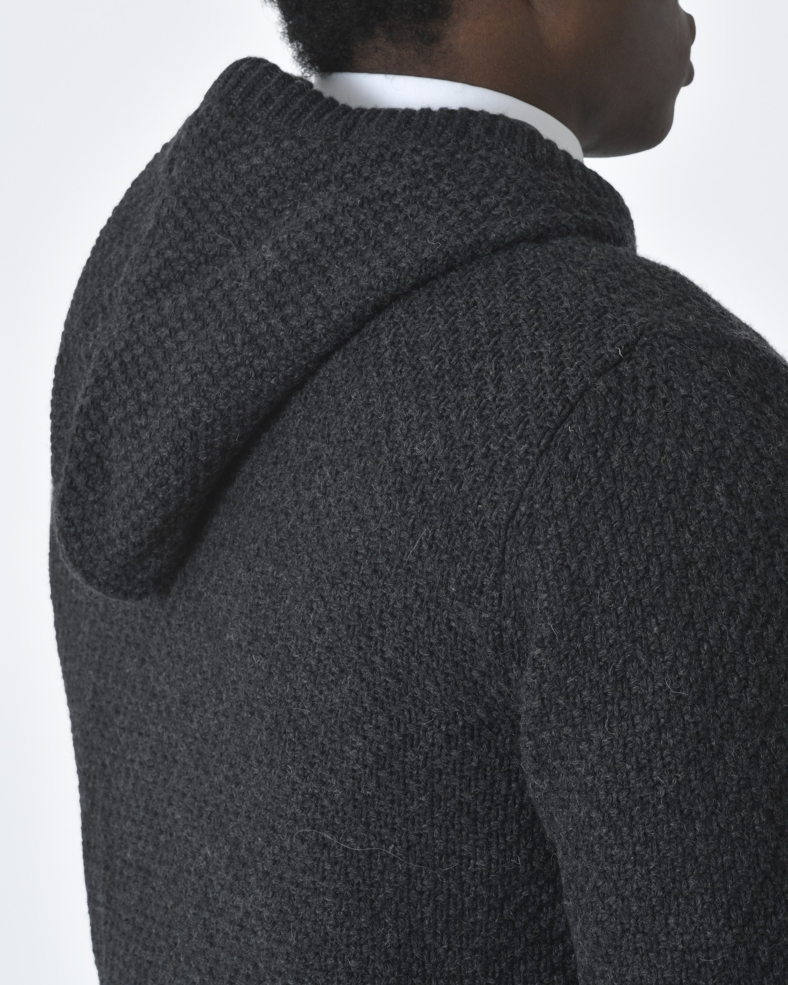 Gilet gris à capuche Casheart 