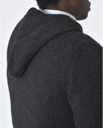 Gilet gris à capuche Casheart 