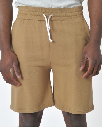 Short confort en coton couleur taupe True Nyc
