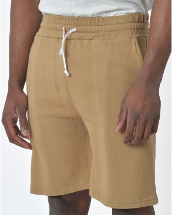 Short confort en coton couleur taupe True Nyc