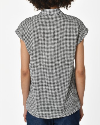 Chemise pied de poule noir et blanc Béatrice B