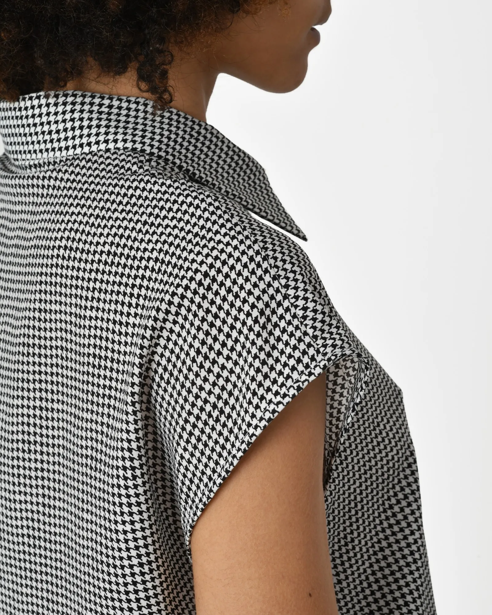 Chemise pied de poule noir et blanc Béatrice B