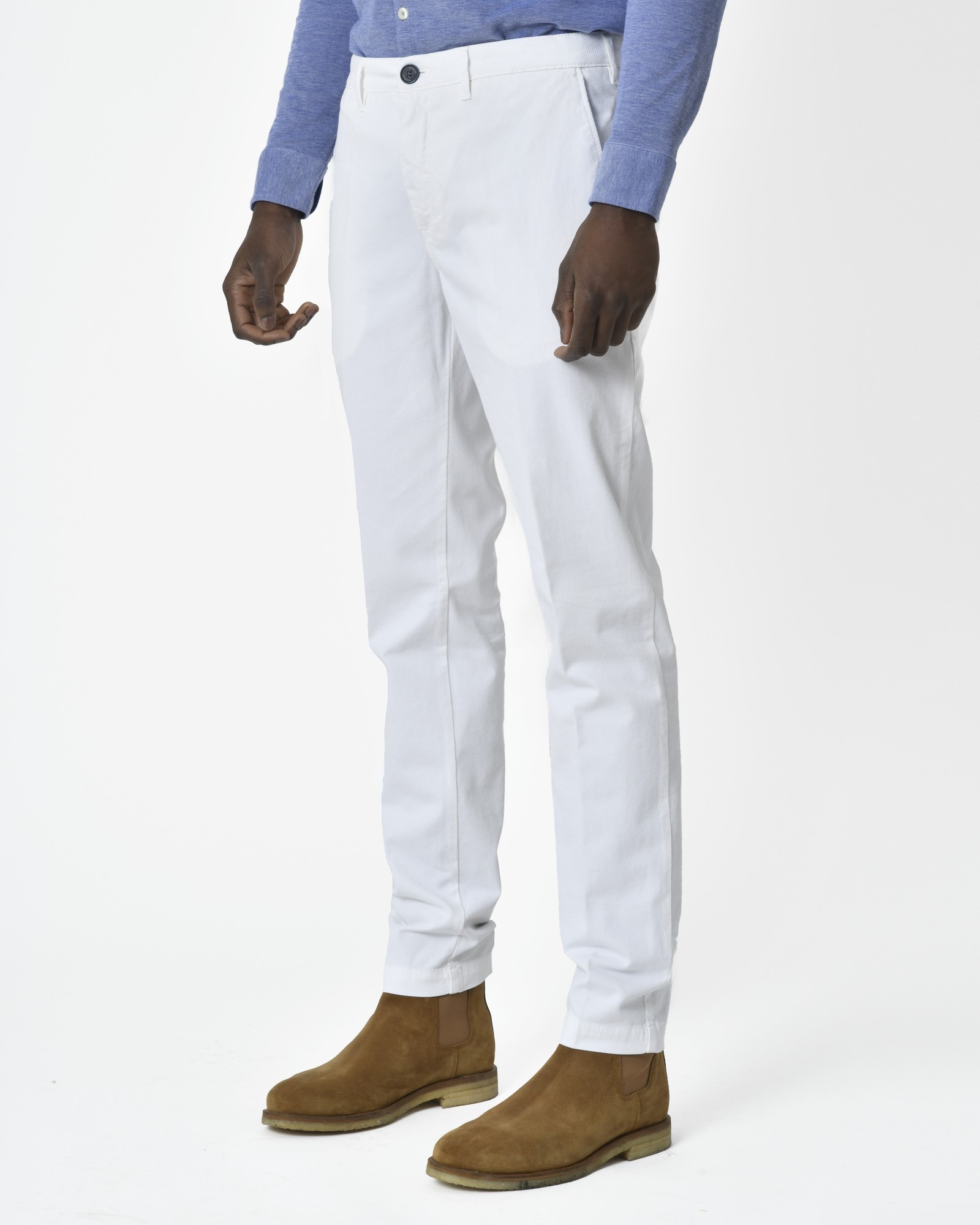 Pantalon Homme Rodrigo - Taille 46 - Coupe Classique Droite - Coton Marron - Neuf Avec étiquettes