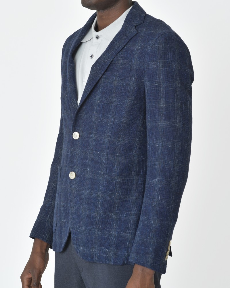 Veste de costume bleu carreaux Rodrigo