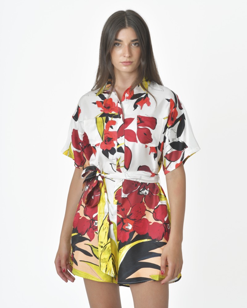 Combinaison à motif floral Sara Roka