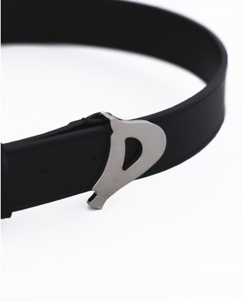 Ceinture noire en cuir  Dondup 