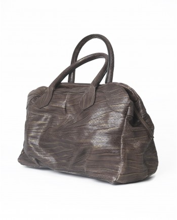 Sac à main en cuir marron Falorni