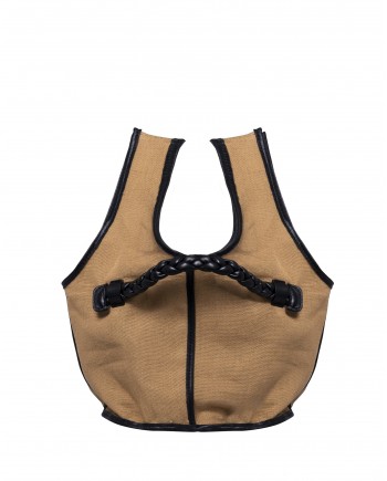 Sac à main camel et noir Anita Bilardi