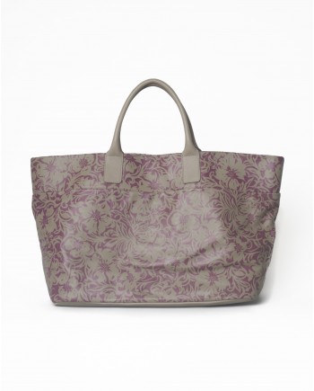 Sac cabas imprimé en cuir Falorni