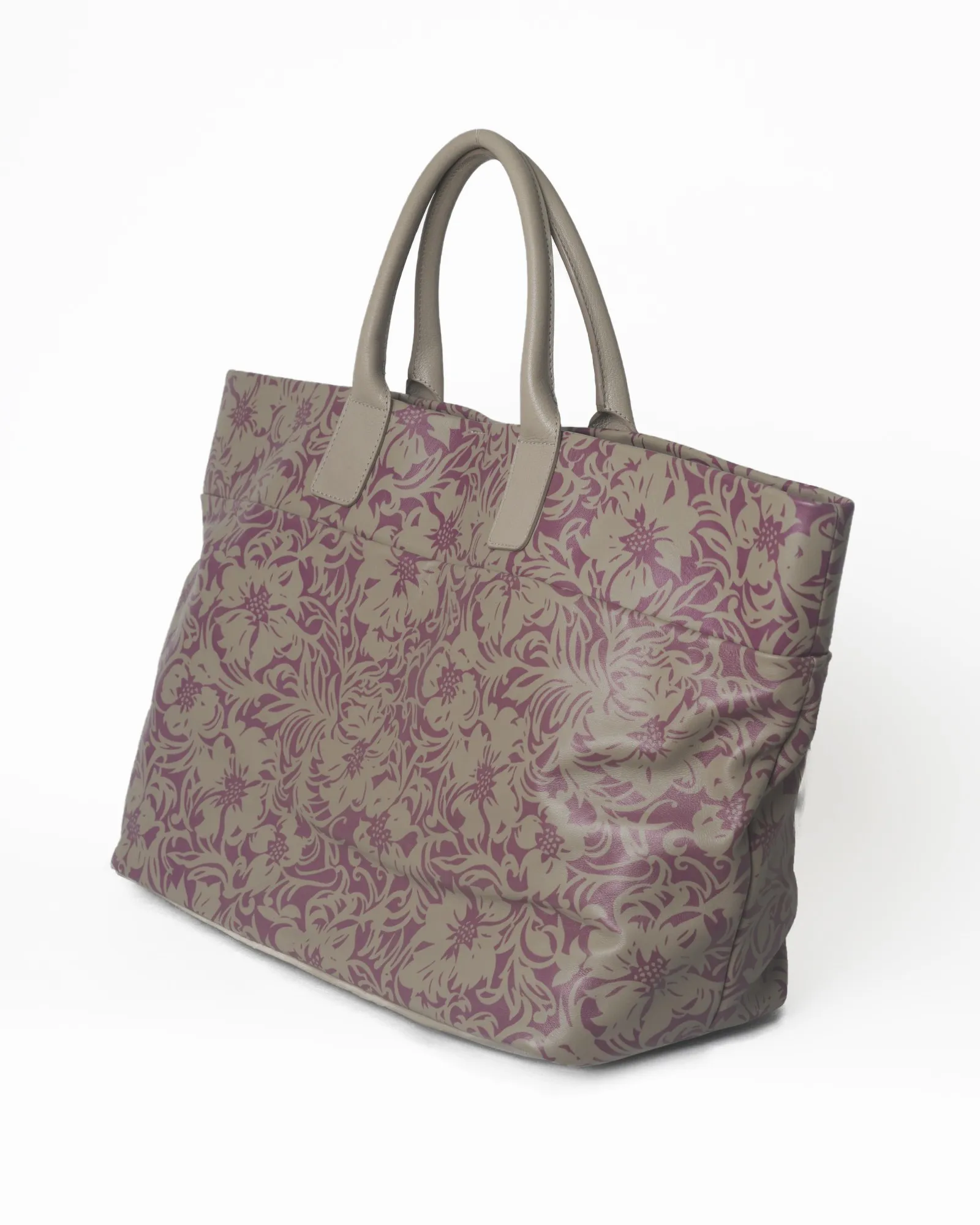 Sac cabas imprimé en cuir Falorni
