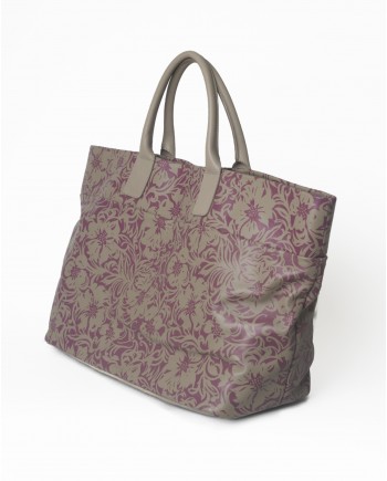Sac cabas imprimé en cuir Falorni