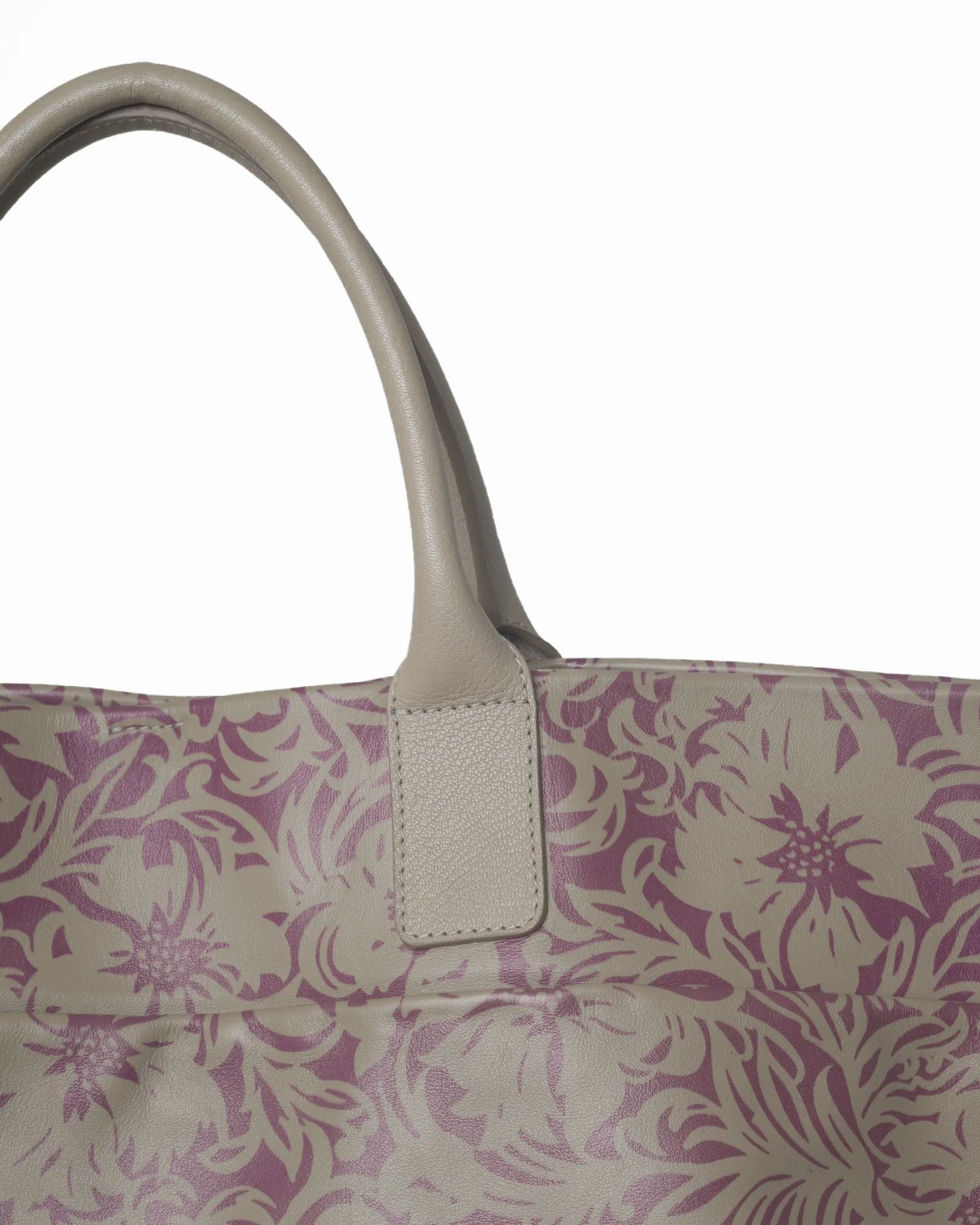Sac cabas imprimé en cuir Falorni