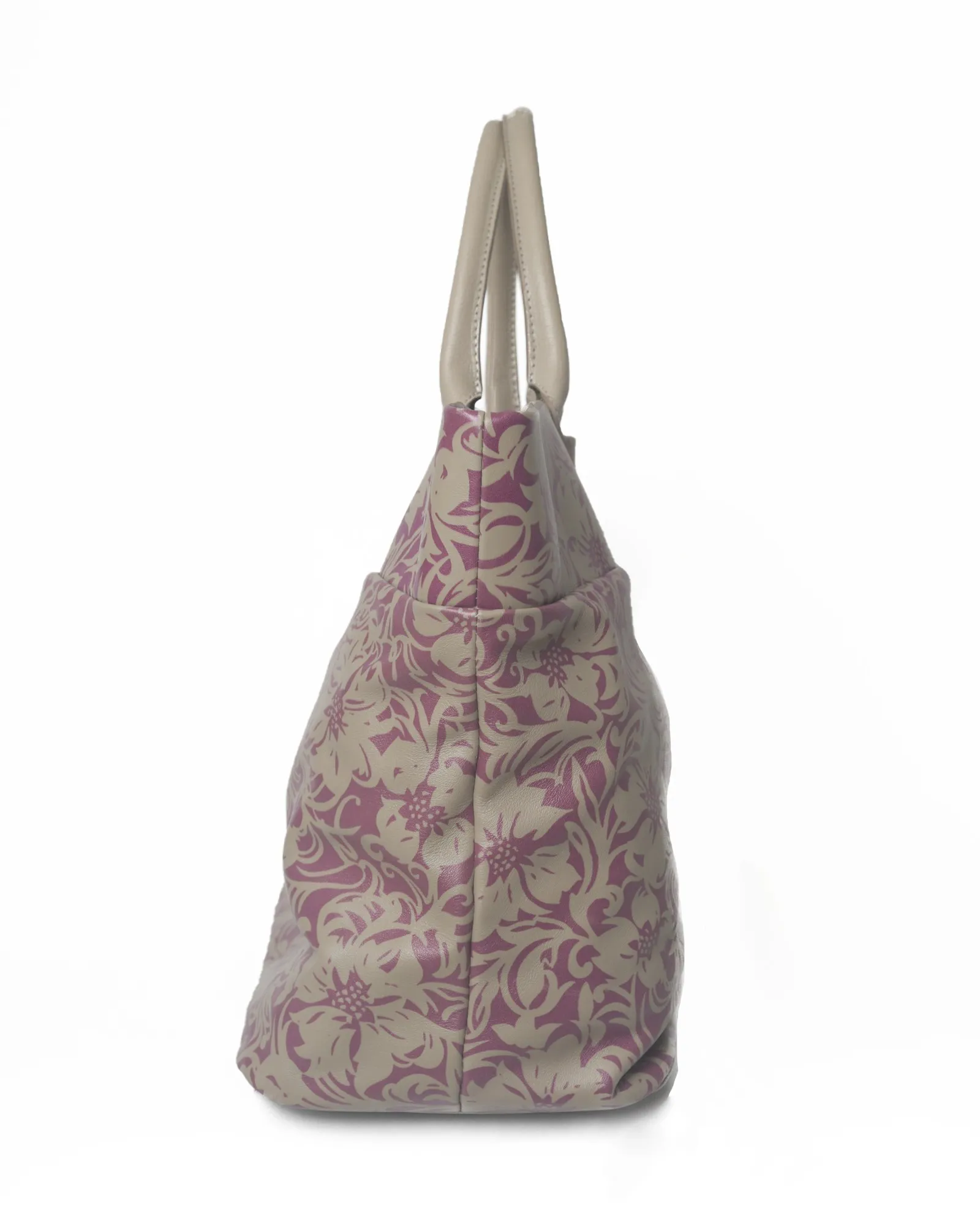 Sac cabas imprimé en cuir Falorni