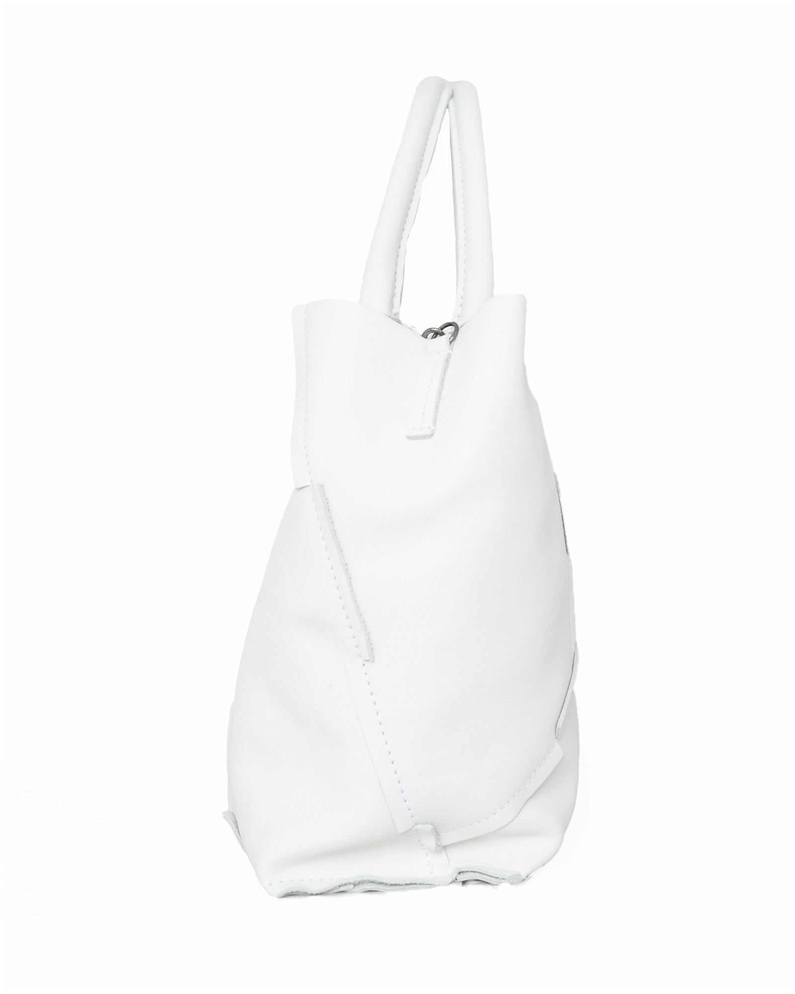 Sac à main en cuir blanc Falorni 
