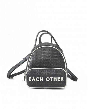 Mini sac à dos noir Each X Other