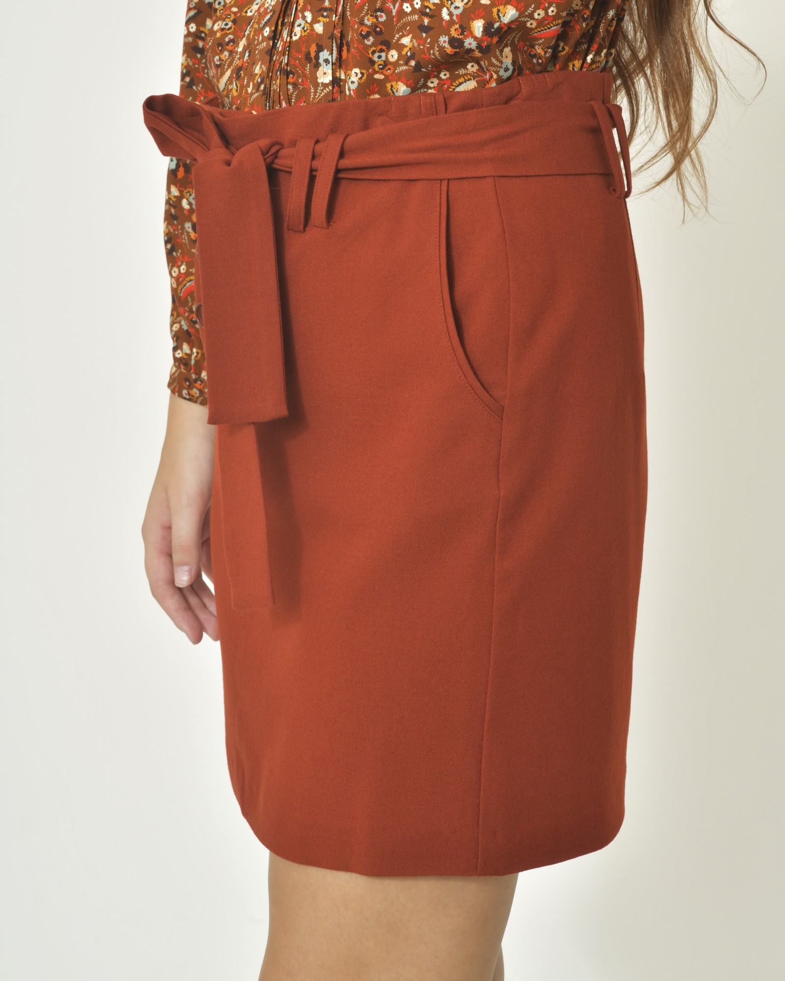 Jupe taille haute ceinture hotsell