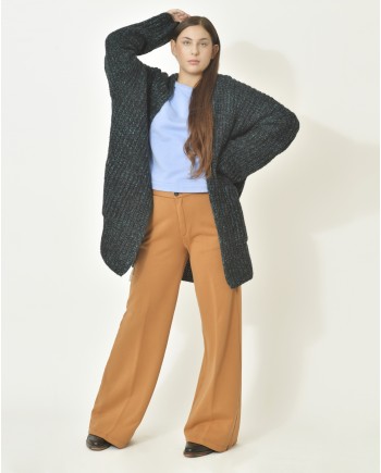 Pantalon taille haute en coton Forte Forte 