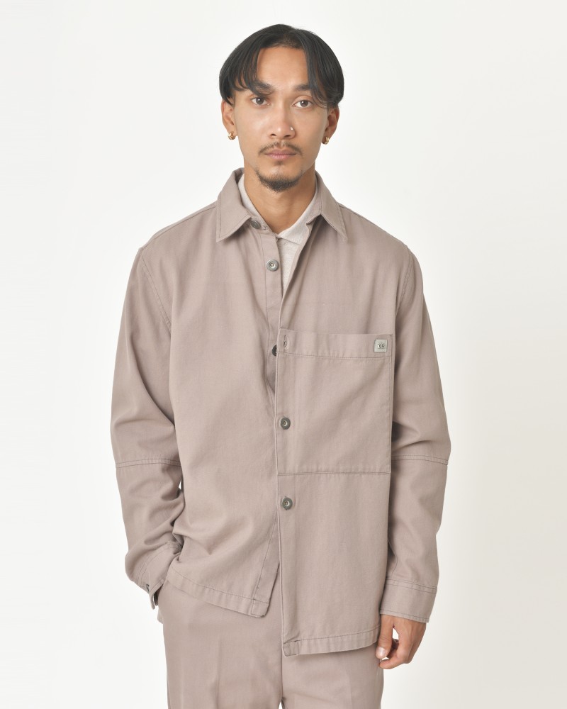 Veste asymétrique en coton rose Ixos
