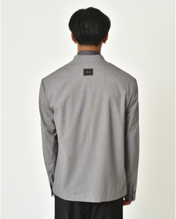 Veste grise à col mao Ixos 