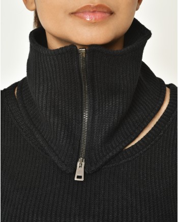 Pull asymétrique avec col amovible La Haine Inside