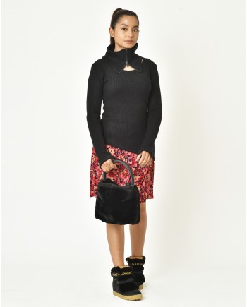 Jupe fleurie fluide Chemins Blancs 