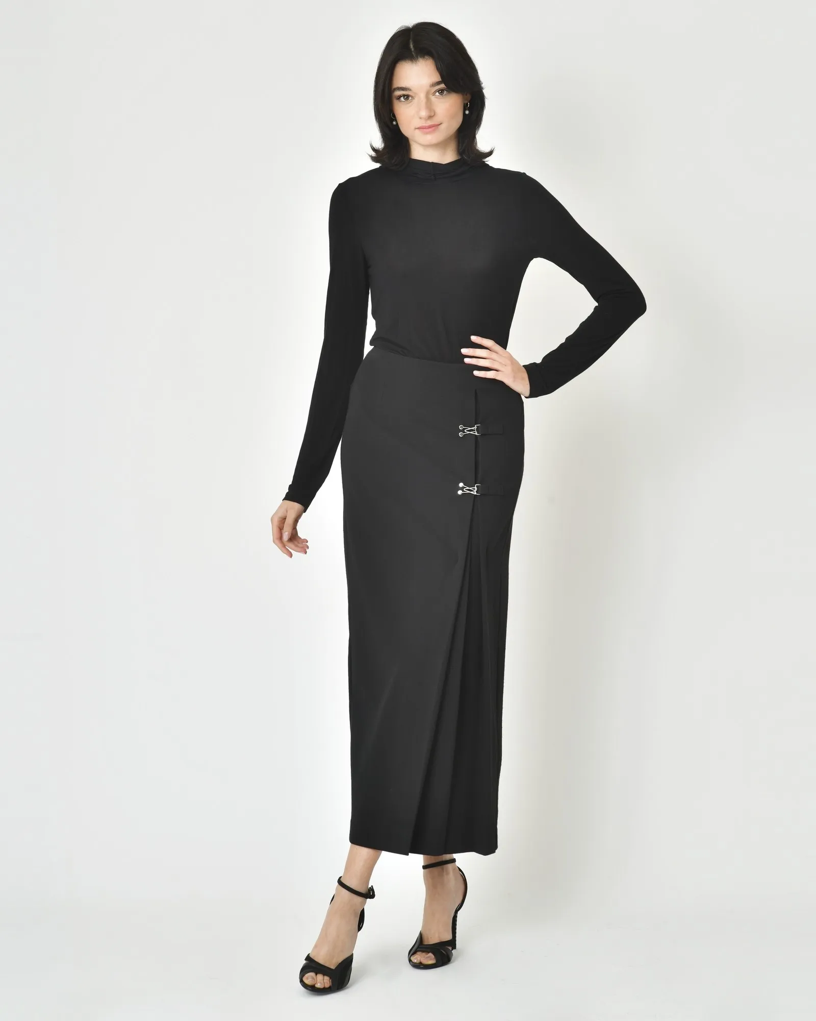 Jupe longue en viscose mélangée Malloni