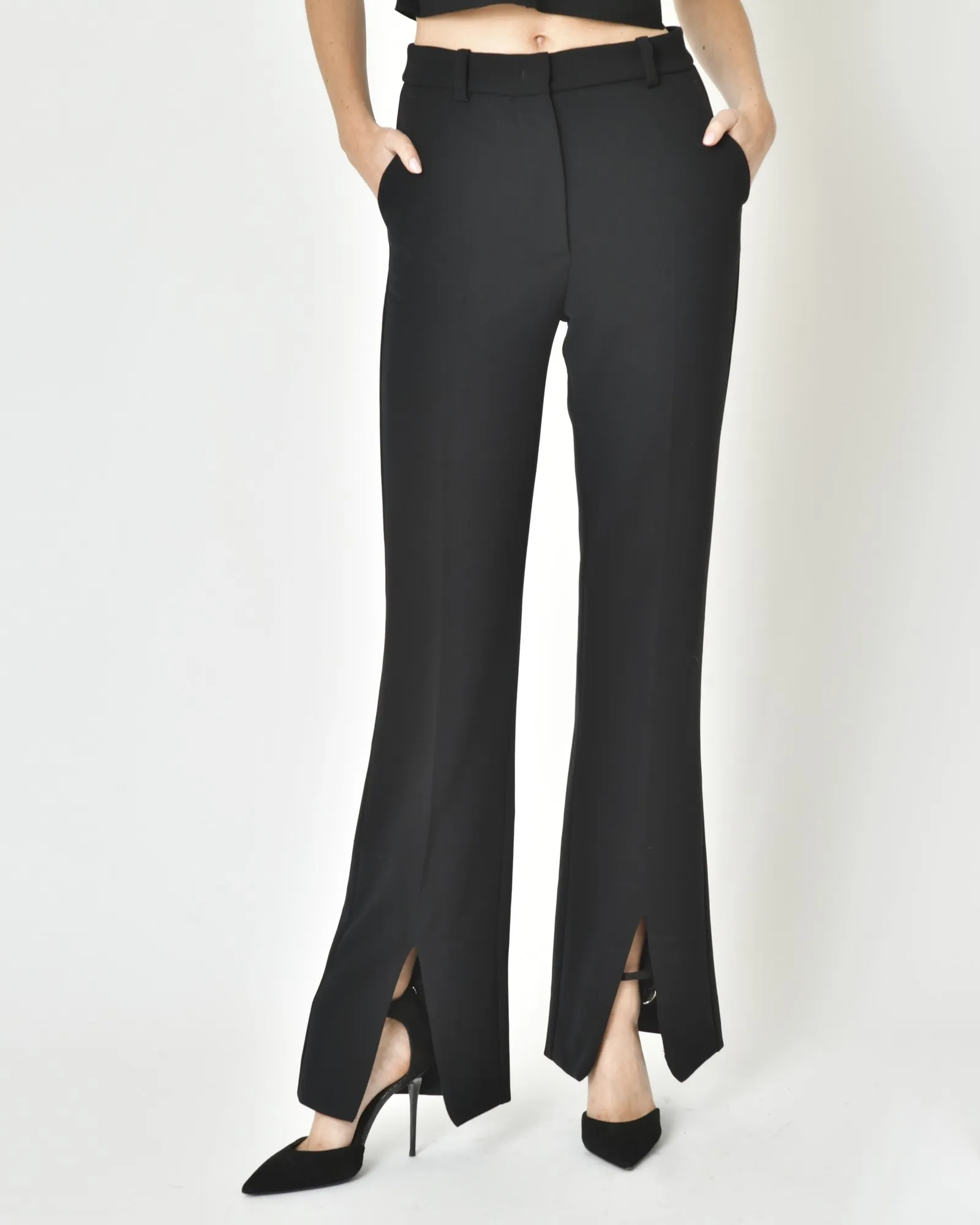 Pantalon tailleur à fentes Malloni