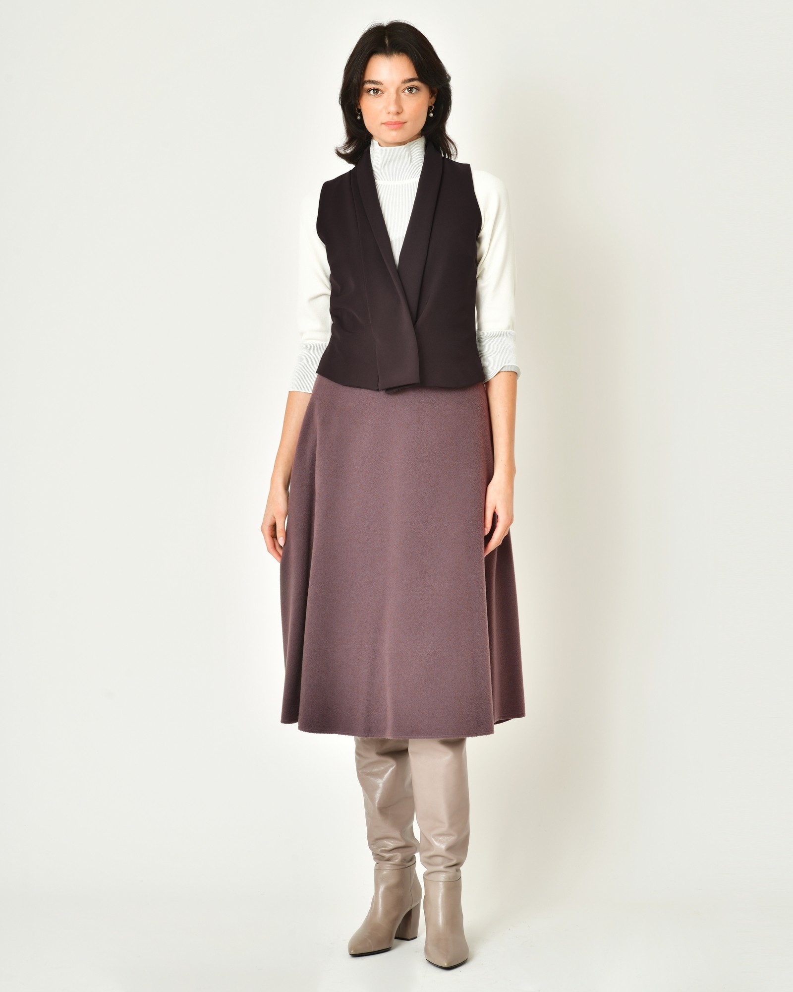 Lot Gilet Turquoise + Pull Col V Violet – Occasion Très Bon état