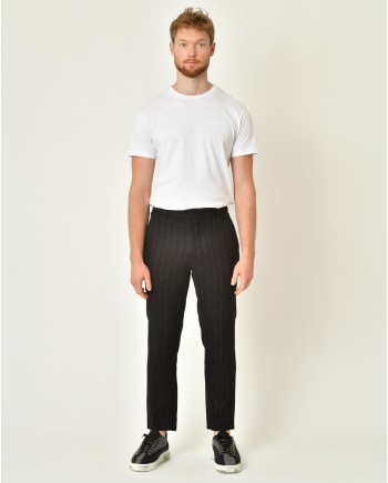Pantalon en lin et laine vierge mélangé Malloni