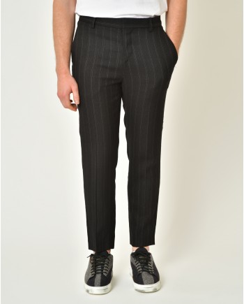 Pantalon en lin et laine vierge mélangé Malloni