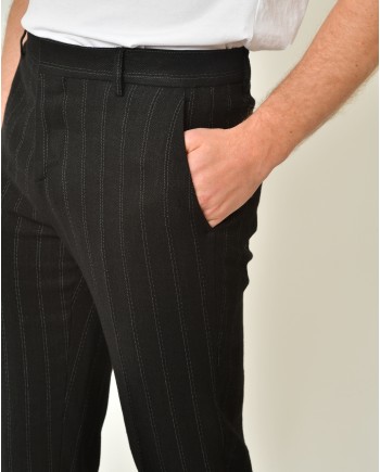Pantalon en lin et laine vierge mélangé Malloni