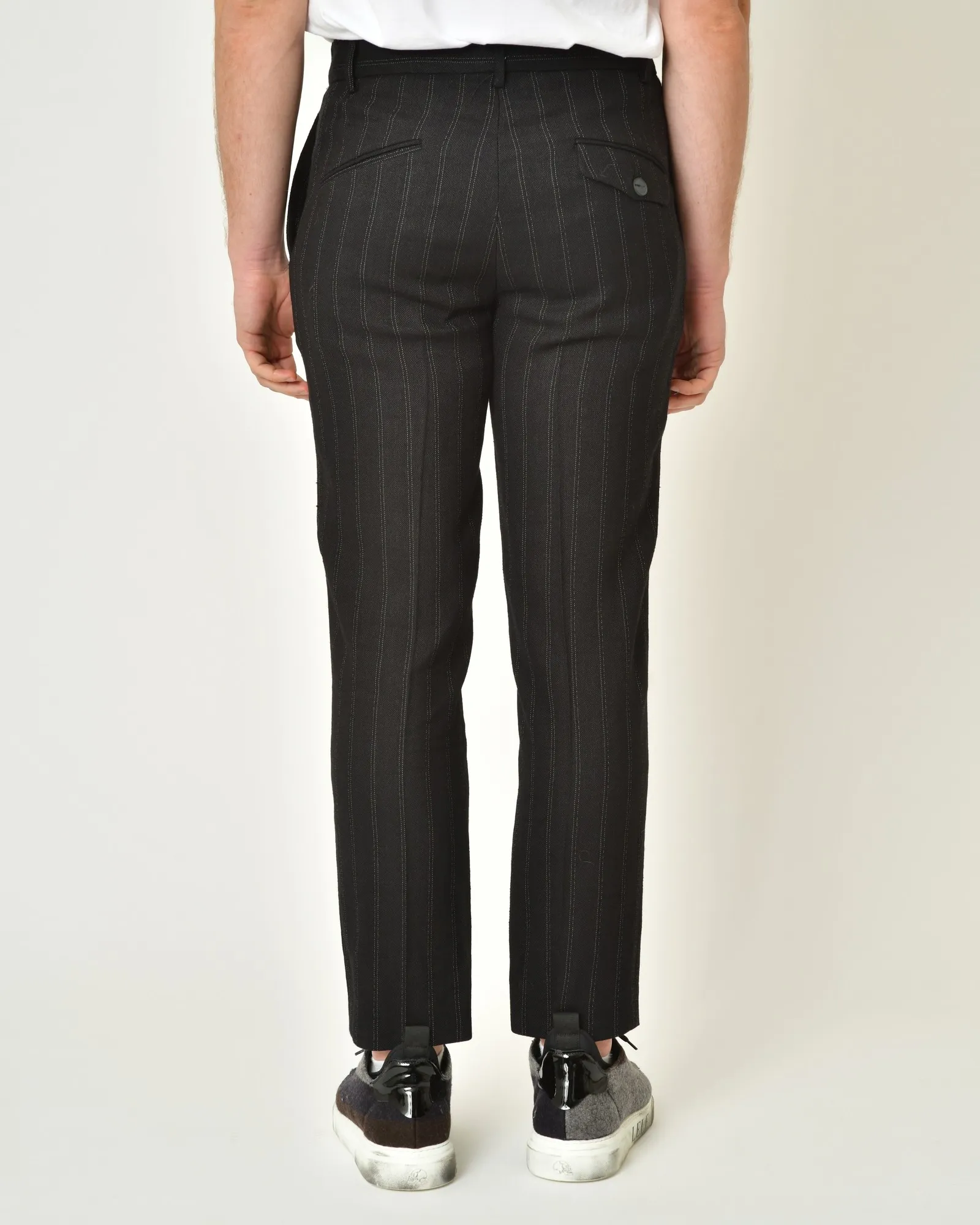 Pantalon en lin et laine vierge mélangé Malloni